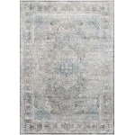 Loloi Gemma GEM-05 SILVER / BLUE Area Rug 2 ft. 8 in. X 12 ft. Rectangle