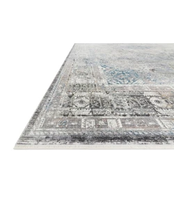 Loloi Gemma GEM-05 SILVER / BLUE Area Rug 2 ft. 8 in. X 10 ft. Rectangle