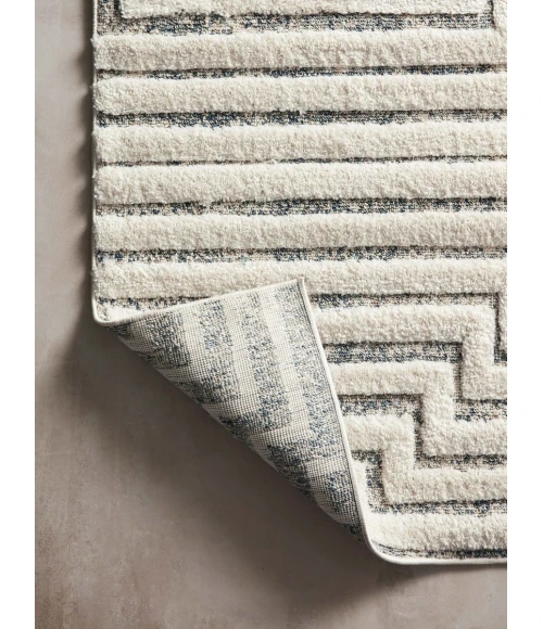 Loloi Hagen White / Sky HAG-03 7 ft. 10 in. X 10 ft. 10 in. Rectangle Rug