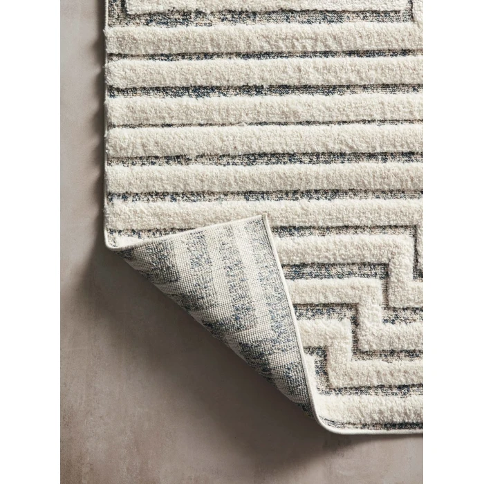 Loloi Hagen White / Sky HAG-03 7 ft. 10 in. X 10 ft. 10 in. Rectangle Rug