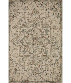 Loloi Halle HAE-01 GREY / OCEAN Area Rug 18 in. X 18 in. Sample