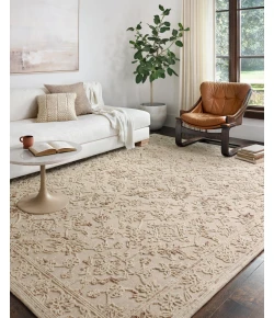 Loloi Halle HAE-02 NATURAL / SAGE Area Rug 18 in. X 18 in. Sample