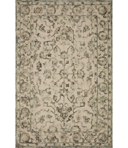 Loloi Halle HAE-05 GREY / SKY Area Rug 18 in. X 18 in. Sample