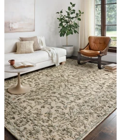 Loloi Halle HAE-05 GREY / SKY Area Rug 18 in. X 18 in. Sample