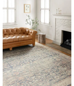 Loloi Hathaway HTH-02 DENIM / MULTI Area Rug 9 ft. 0 in. X 12 ft. 0 in. Rectangle