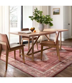 Loloi Heidi HEI-03 SUNSET / NATURAL Area Rug 6 ft. 0 in. X 6 ft. 0 in. Round