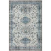Loloi Heidi HEI-04 IVORY / OCEAN Area Rug 6 ft. 0 in. X 6 ft. 0 in. Round