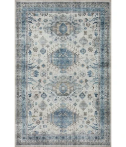Loloi Heidi HEI-04 IVORY / OCEAN Area Rug 6 ft. 0 in. X 6 ft. 0 in. Round