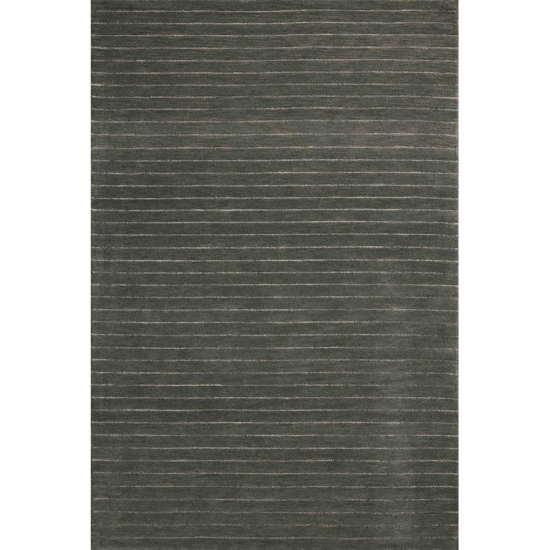Chris Loves Julia x Loloi Henry Charcoal / Ivory HEY-01 18in. X 18in. Sample Rect. Rug