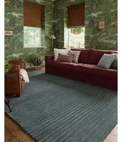 Chris Loves Julia x Loloi Henry Denim / Ivory HEY-01 7ft.-9in. X 9ft.-9in. Rect. Rug