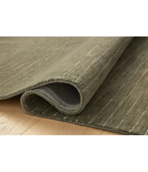 Chris Loves Julia x Loloi Henry Olive / Ivory HEY-01 7ft.-9in. X 9ft.-9in. Rect. Rug