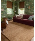 Chris Loves Julia x Loloi Henry Rust / Natural HEY-01 7ft.-9in. X 9ft.-9in. Rect. Rug