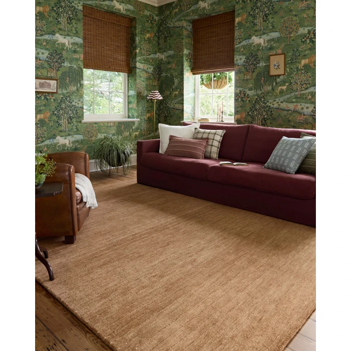 Chris Loves Julia x Loloi Henry Rust / Natural HEY-01 2ft.-3in. X 3ft.-9in. Rect. Rug