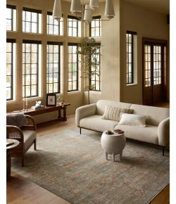 Loloi Heritage Aqua / Terracotta HER-06 9ft. X 12ft. Rect. Rug