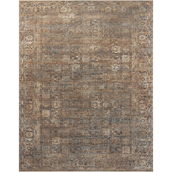 Loloi Heritage Mocha / Denim HER-07 6ft. X 9ft. Rect. Rug