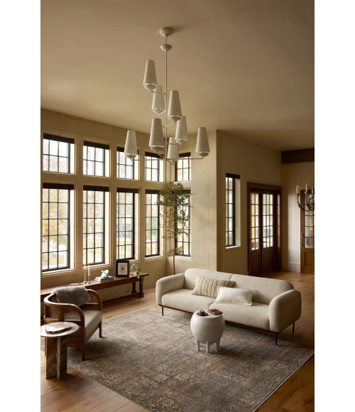 Loloi Heritage Mocha / Denim HER-07 9ft. X 12ft. Rect. Rug