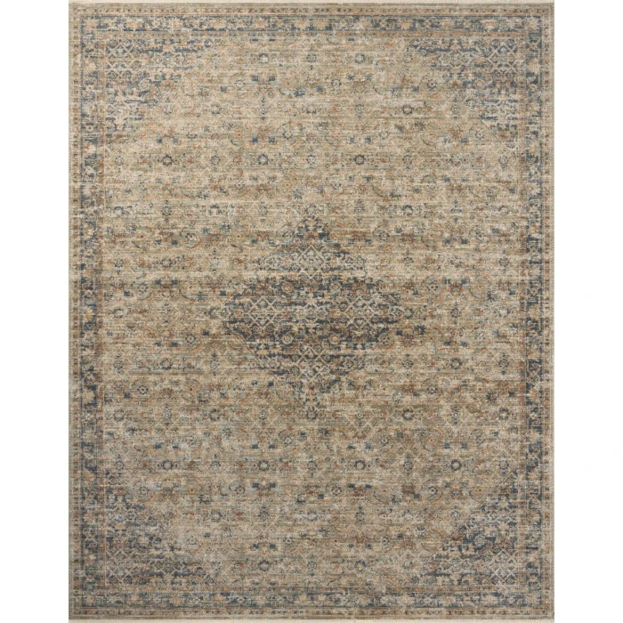 Loloi Heritage Sage / Navy HER-08 2ft.-5in. X 8ft. Rect. Rug