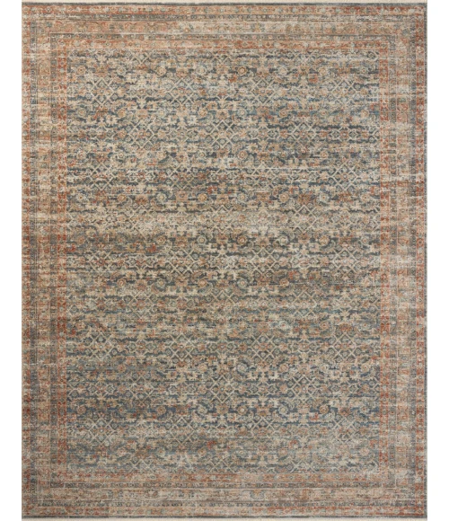 Loloi Heritage Blue / Rust HER-12 9ft. X 12ft. Rect. Rug