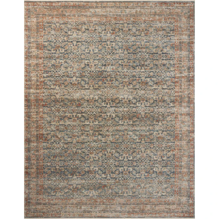 Loloi Heritage Blue / Rust HER-12 8ft. X 10ft. Rect. Rug