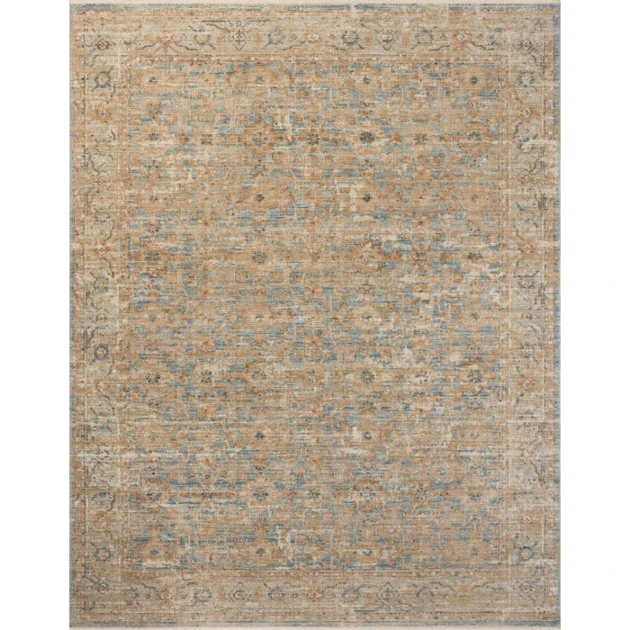Loloi Heritage Ocean / Sand HER-15 15ft. X 15ft. Square Rug