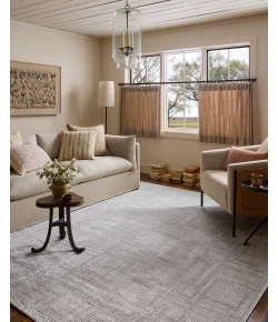 Loloi Hollis Grey / Ivory HOL-01 6ft.-7in. X 9ft.-3in. Rect. Rug