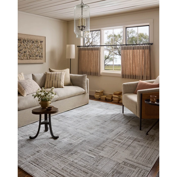 Loloi Hollis Pebble / Ivory HOL-02 6ft.-7in. X 9ft.-3in. Rect. Rug