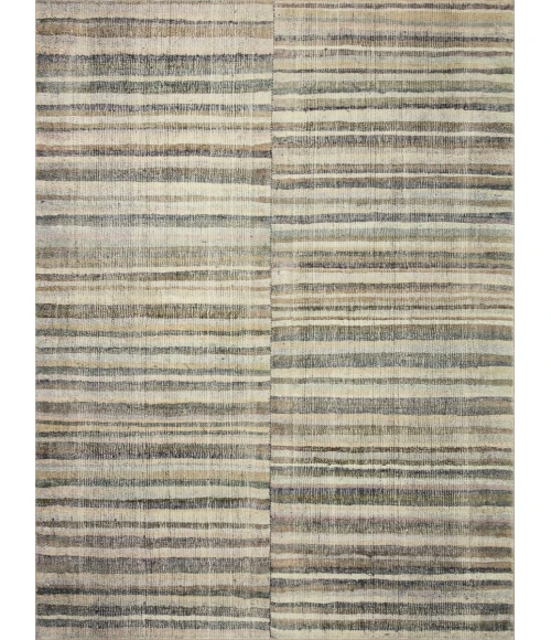 Chris Loves Julia x Loloi Humphrey Natural / Moss HUM-01 2 ft. 3 in. X 9 ft. 6 in. Rectangle Rug