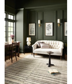 Chris Loves Julia x Loloi Humphrey Natural / Moss HUM-01 2 ft. 3 in. X 9 ft. 6 in. Rectangle Rug