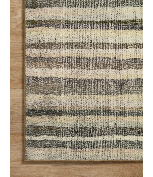 Chris Loves Julia x Loloi Humphrey Natural / Moss HUM-01 2 ft. 3 in. X 9 ft. 6 in. Rectangle Rug