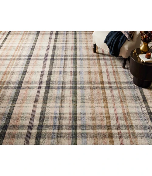 Chris Loves Julia x Loloi Humphrey Ivory / Multi HUM-02 3 ft. 6 in. X 5 ft. 6 in. Rectangle Rug