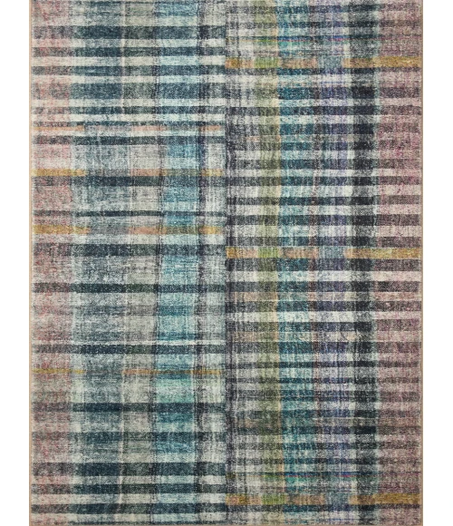Chris Loves Julia x Loloi Humphrey Plum / Multi HUM-04 3 ft. 6 in. X 5 ft. 6 in. Rectangle Rug