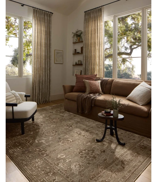Loloi Haywood Sage / Earth HYD-04 18in. X 18in. Sample Rect. Rug