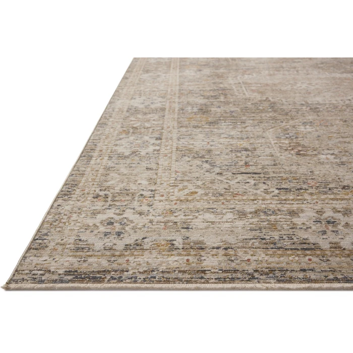 Chris Loves Julia x Loloi Ida Taupe / Multi IDA-01 2ft.-7in. X 10ft. Rect. Rug