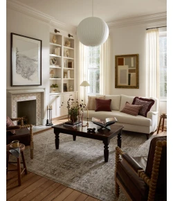 Chris Loves Julia x Loloi Ida Slate / Natural IDA-06 11ft.-6in. X 15ft.-6in. Rect. Rug