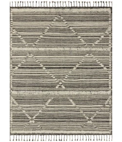 Loloi Iman IMA-01 IVORY / black Area Rug 7 ft. 9 in. X 9 ft. 9 in. Rectangle
