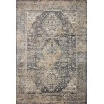 Loloi Indra INA-03 Charcoal / Natural Area Rug 18 in. X 18 in. Sample