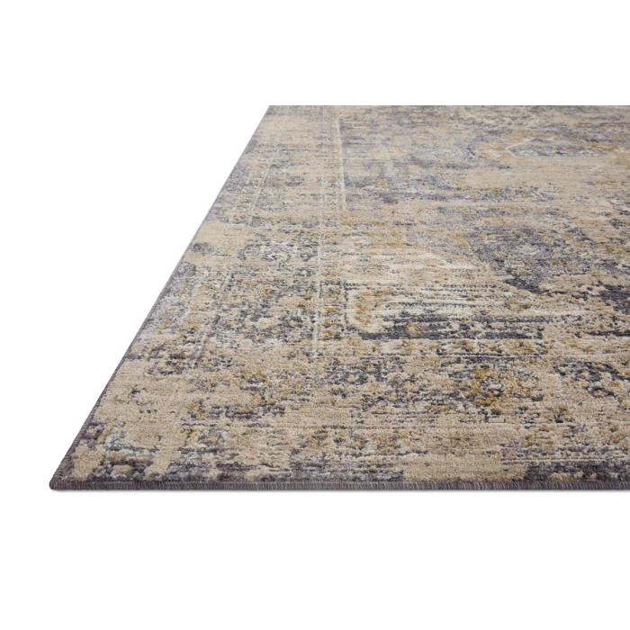 Loloi Indra Charcoal / Natural 2'-6" x 4'-0" Accent Rug