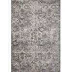 Loloi Indra INA-04 Charcoal / Silver Area Rug 18 in. X 18 in. Sample