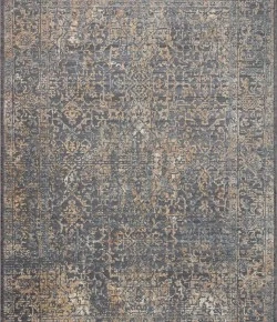 Loloi Indra INA-05 Graphite / Sunset Area Rug 18 in. X 18 in. Sample