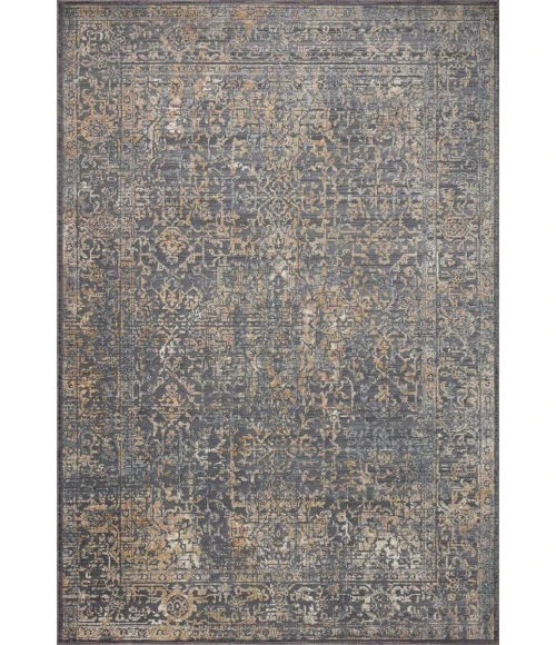 Loloi Indra Graphite / Sunset 6'-3" x 9' Area Rug