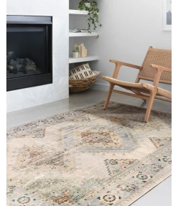 Loloi Isadora ISA-01 OATMEAL / SILVER Area Rug 4 ft. 0 in. X 6 ft. 0 in. Rectangle