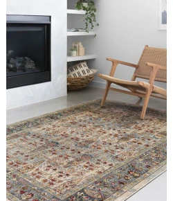 Loloi Isadora ISA-03 SAND / STEEL Area Rug 2 ft. 7 in. X 8 ft. 0 in. Rectangle