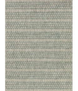 Loloi Isle IE-01 GREY / TEAL Area Rug 5 ft. 3 in. X 7 ft. 7 in. Rectangle