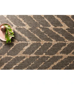 Loloi Isle IE-02 black / MOCHA Area Rug 3 ft. 11 in. X 5 ft. 10 in. Rectangle