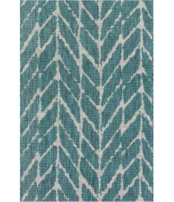 Loloi Isle IE-02 TEAL / GREY Area Rug 5 ft. 3 in. X 7 ft. 7 in. Rectangle