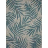 Loloi Isle IE-10 GREY / AQUA Area Rug 5 ft. 3 in. X 7 ft. 7 in. Rectangle