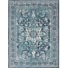 Loloi Joaquin JOA-01 OCEAN / IVORY Area Rug 18 in. X 18 in. Sample