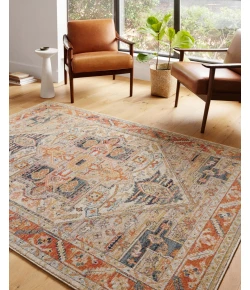 Loloi Jocelyn JOC-01 SAND / MULTI Area Rug 6 ft. 7 in. X 9 ft. 7 in. Rectangle