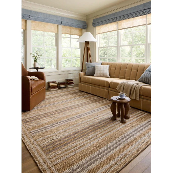 Chris Loves Julia x Loloi Judy Natural / Dove JUD-03 2 ft. 6 in. X 7 ft. 6 in. Rectangle Rug
