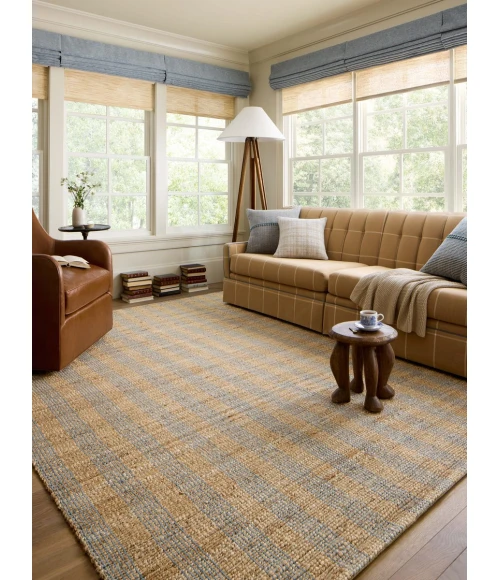 Chris Loves Julia x Loloi Judy Natural / Sky JUD-04 8 ft. 6 in. X 11 ft. 6 in. Rectangle Rug